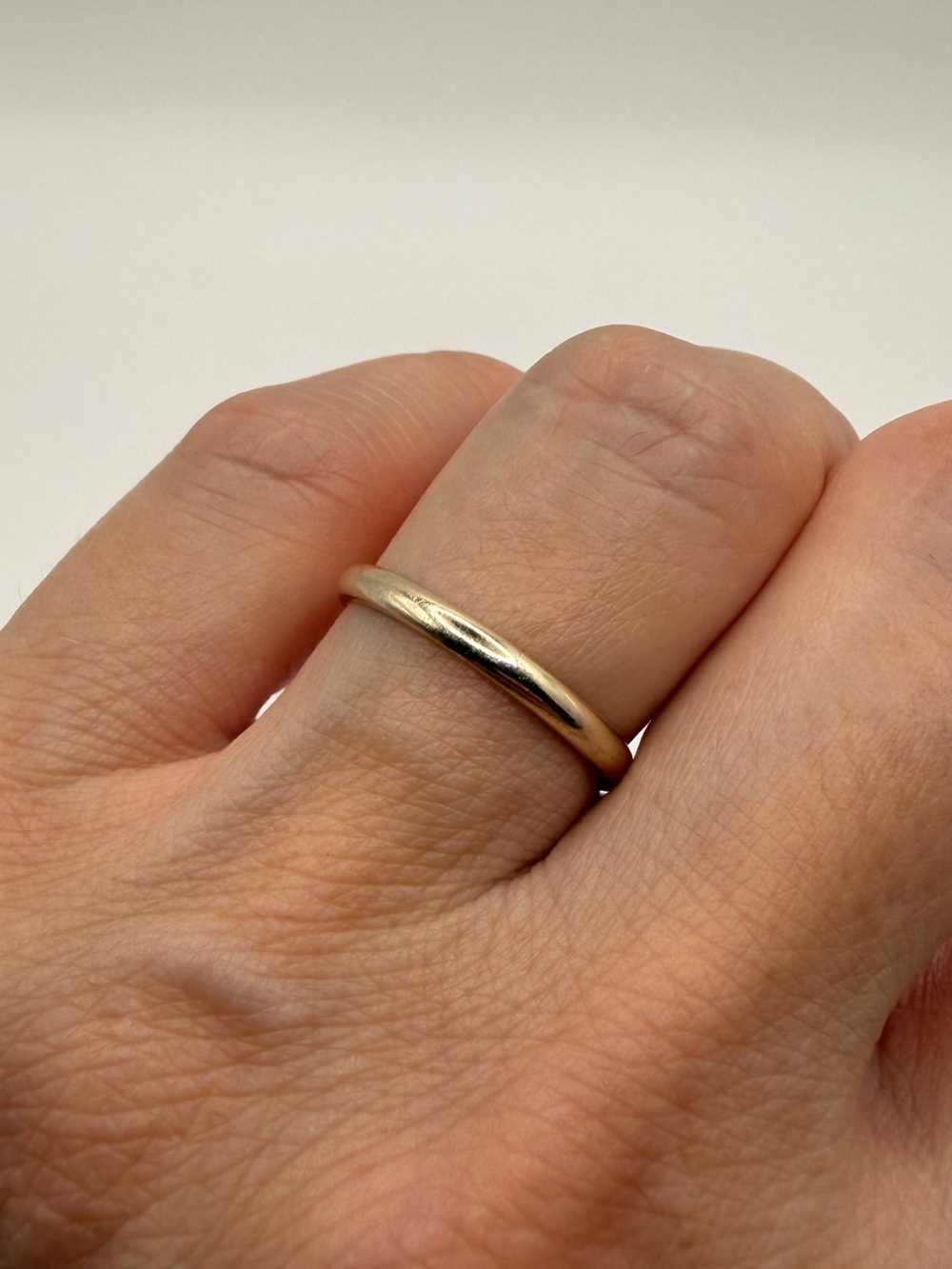 14K Yellow Gold Slim Band Ring